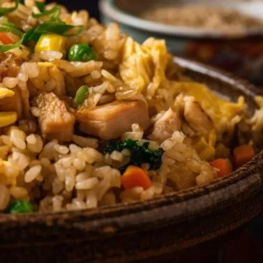 Arroz chaufa de pollo
